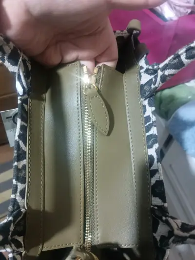 Bolso de mano estampado leopardo Geiger - miniatura 3