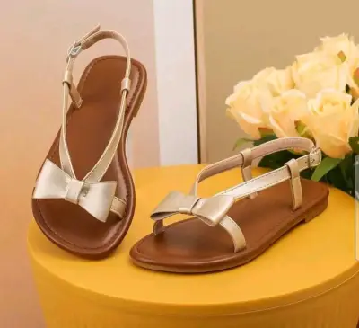 Sandalias doradas con lazo Talla 31(19.7cm) - miniatura 1
