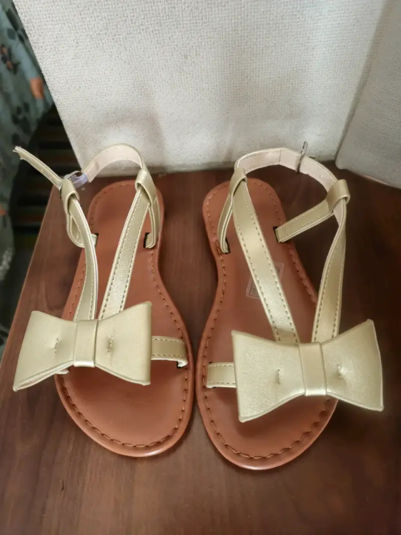 Sandalias doradas con lazo Talla 31(19.7cm) - 3