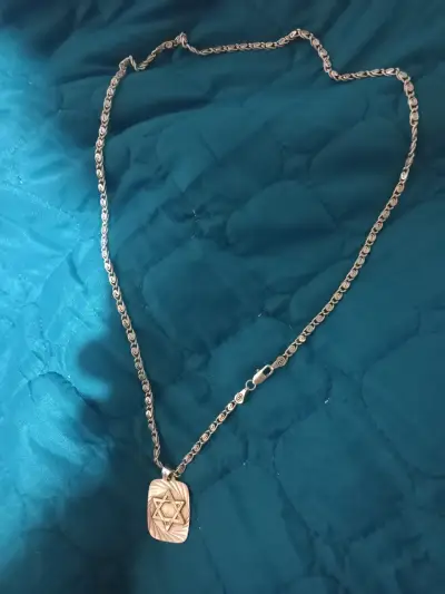Collar de plata con colgante de estrella de David - miniatura 6