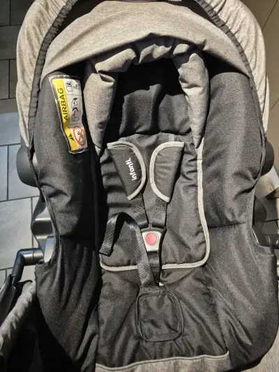 Silla de auto Infanti gris para bebé - miniatura 5