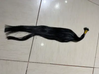 Extensiones de cabello negro con microanillas - miniatura 2