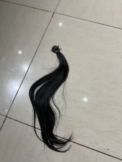 Extensiones de cabello negro con microanillas - miniatura 3