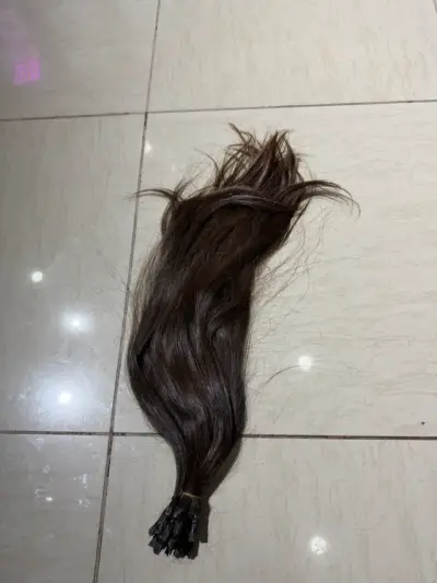 Extensión de cabello natural castaño largo - miniatura 2