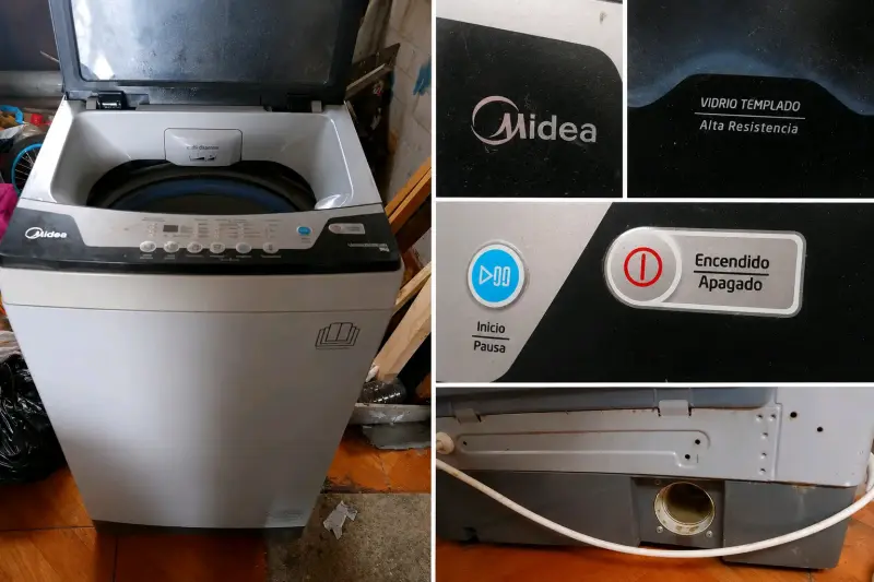 Lavadora Midea carga superior 9kg