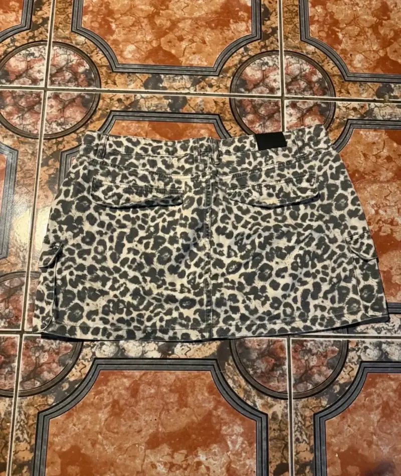 Falda corta animal print Sybilla talla XXL - 2