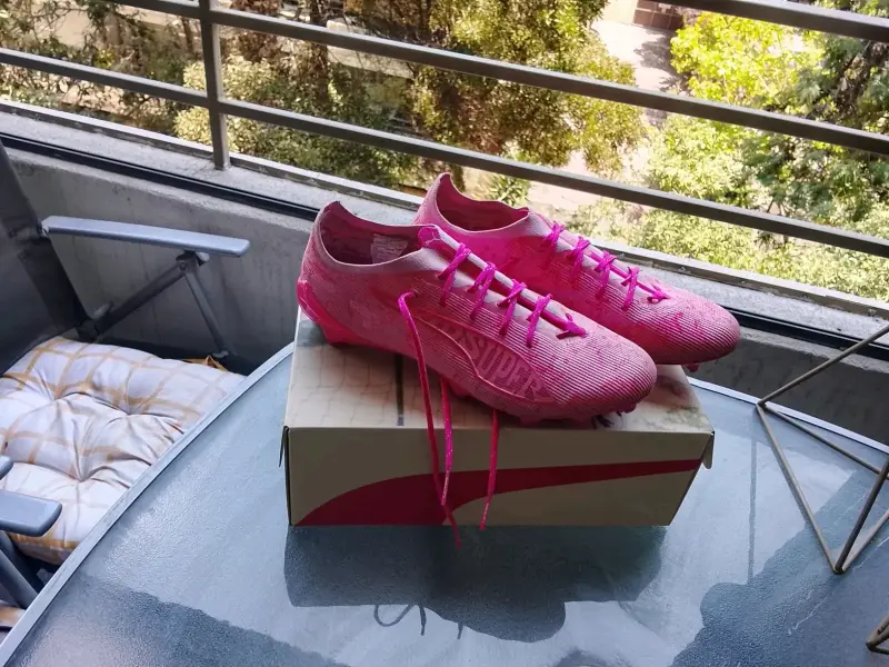 Zapatillas de fútbol rosas para césped - 5