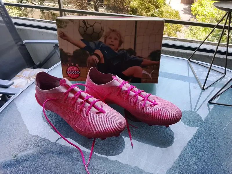 Zapatillas de fútbol rosas para césped - 6