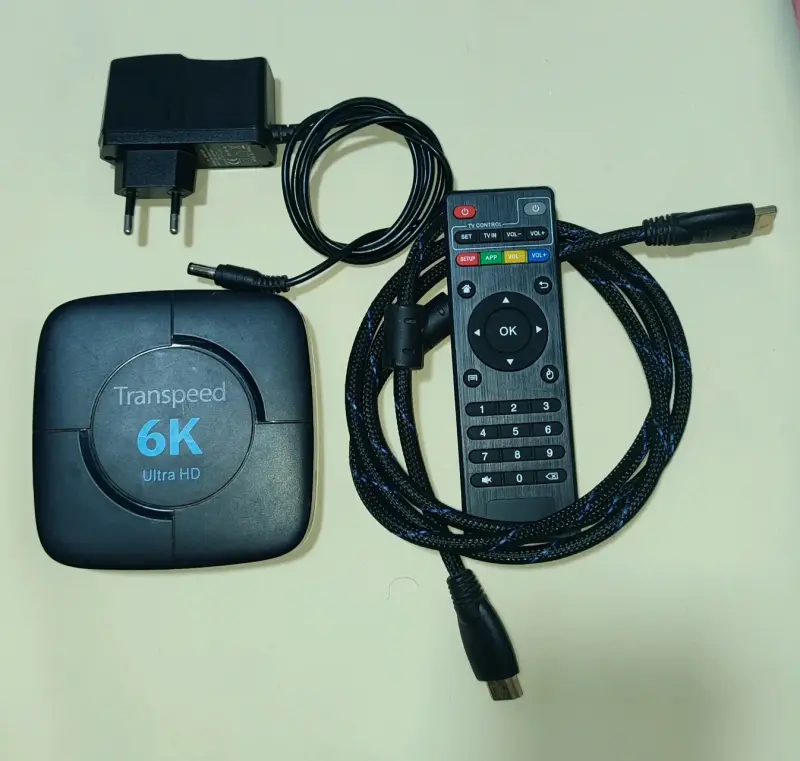 Reproductor Transpeed 6K Ultra HD con control remoto