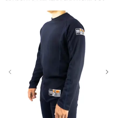 Polera ignífuga primera capa azul - miniatura 5
