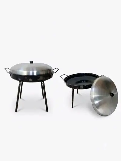 Disco para asados con tapa y patas desmontables - miniatura 1
