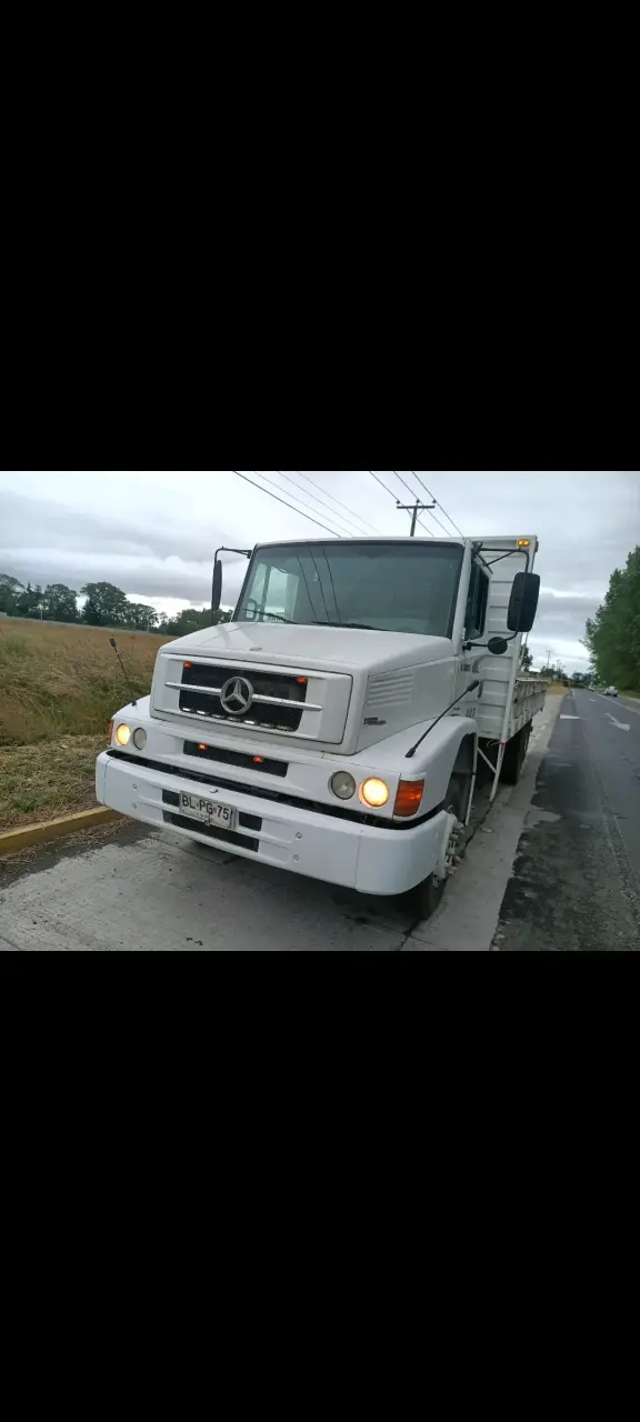 Camión Mercedes-Benz blanco en buen estado - 2