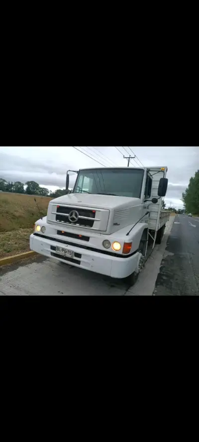 Camión Mercedes-Benz blanco en buen estado - miniatura 2