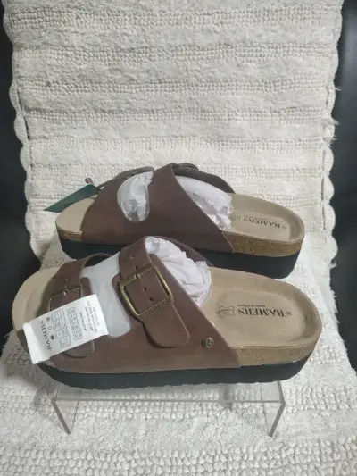 Sandalias Bammers marrones con hebilla - miniatura 1