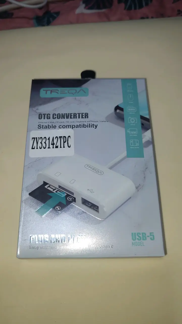 Convertidor OTG Treqa USB-5 compatible - 1