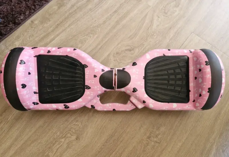 Hoberboard rosa con diseño de corazones - 1