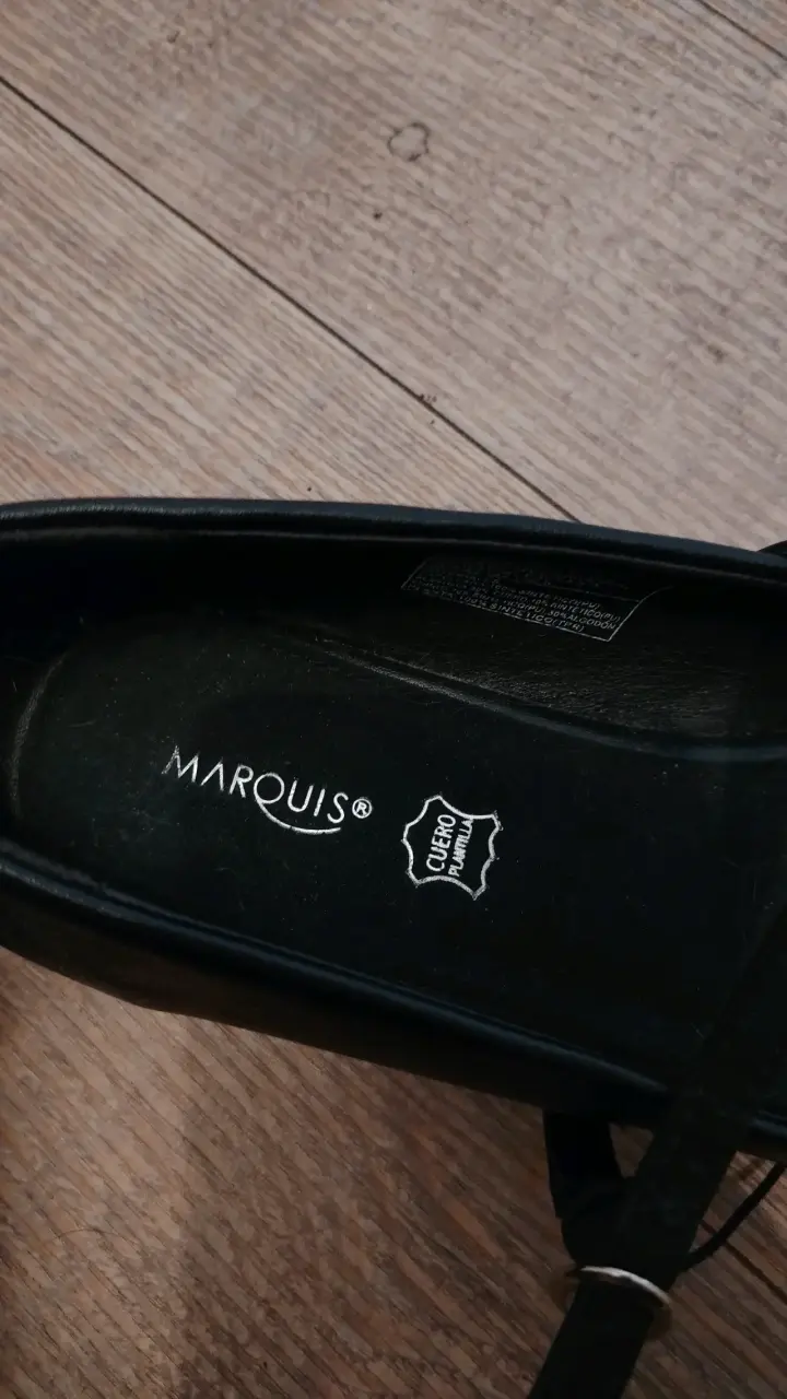 Zapatos planos negros de cuero Marouis talla 39 - 2