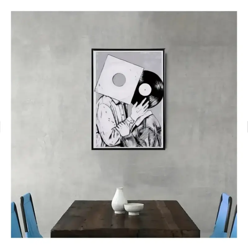 Moderno Cuadro Decorativo Amor Analogo 42X62 - 3
