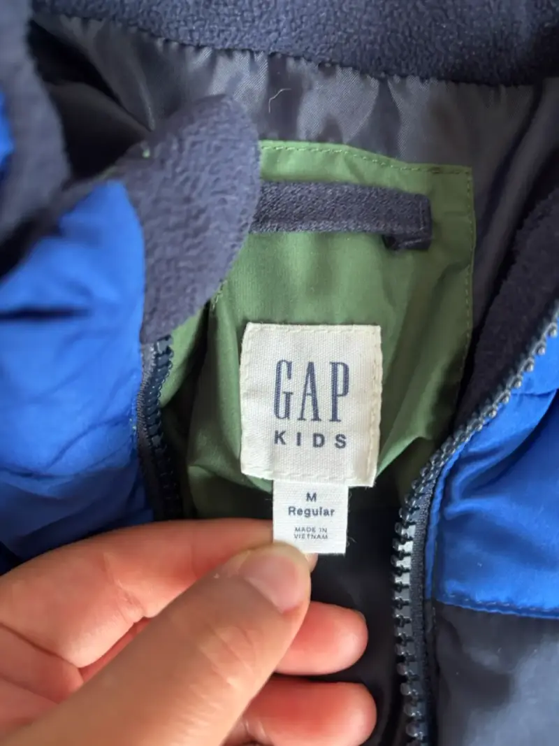Chaleco acolchado GAP verde y azul para Niño niño - 3