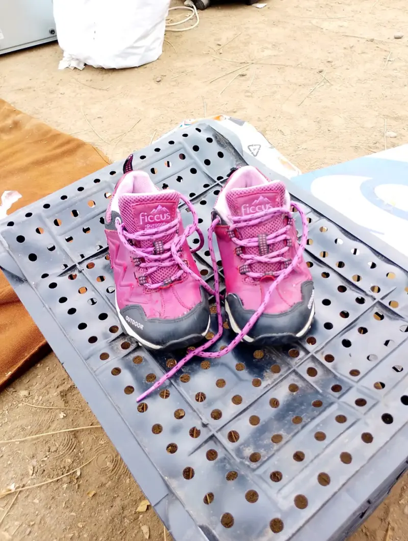 Zapatillas Ficcus outdoor infantiles rosadas - 2