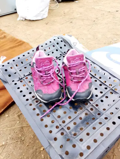 Zapatillas Ficcus outdoor infantiles rosadas - miniatura 2