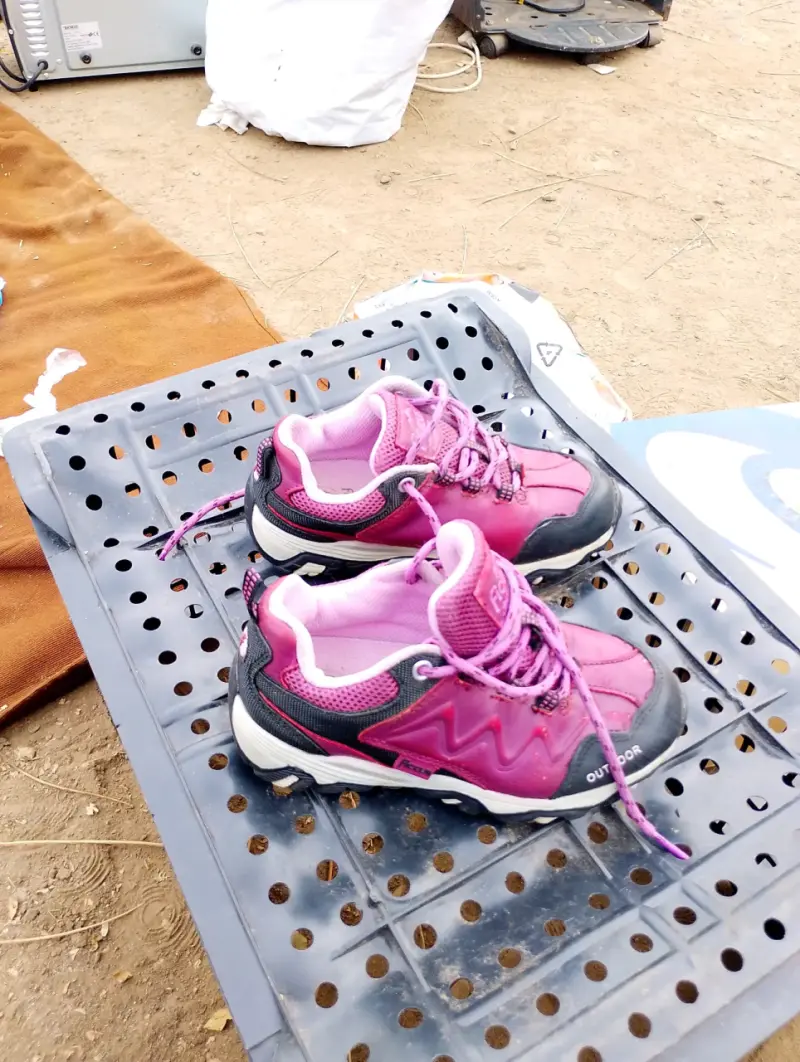 Zapatillas Ficcus outdoor infantiles rosadas - 4