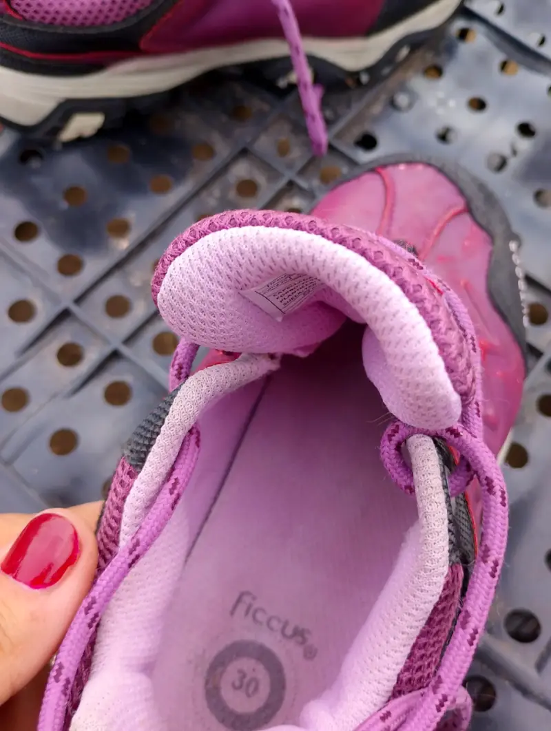 Zapatillas Ficcus outdoor infantiles rosadas - 5