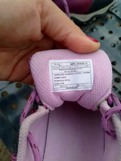 Zapatillas Ficcus outdoor infantiles rosadas - miniatura 6