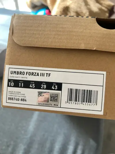 Zapatillas de fútbol Umbro azul marino - miniatura 3