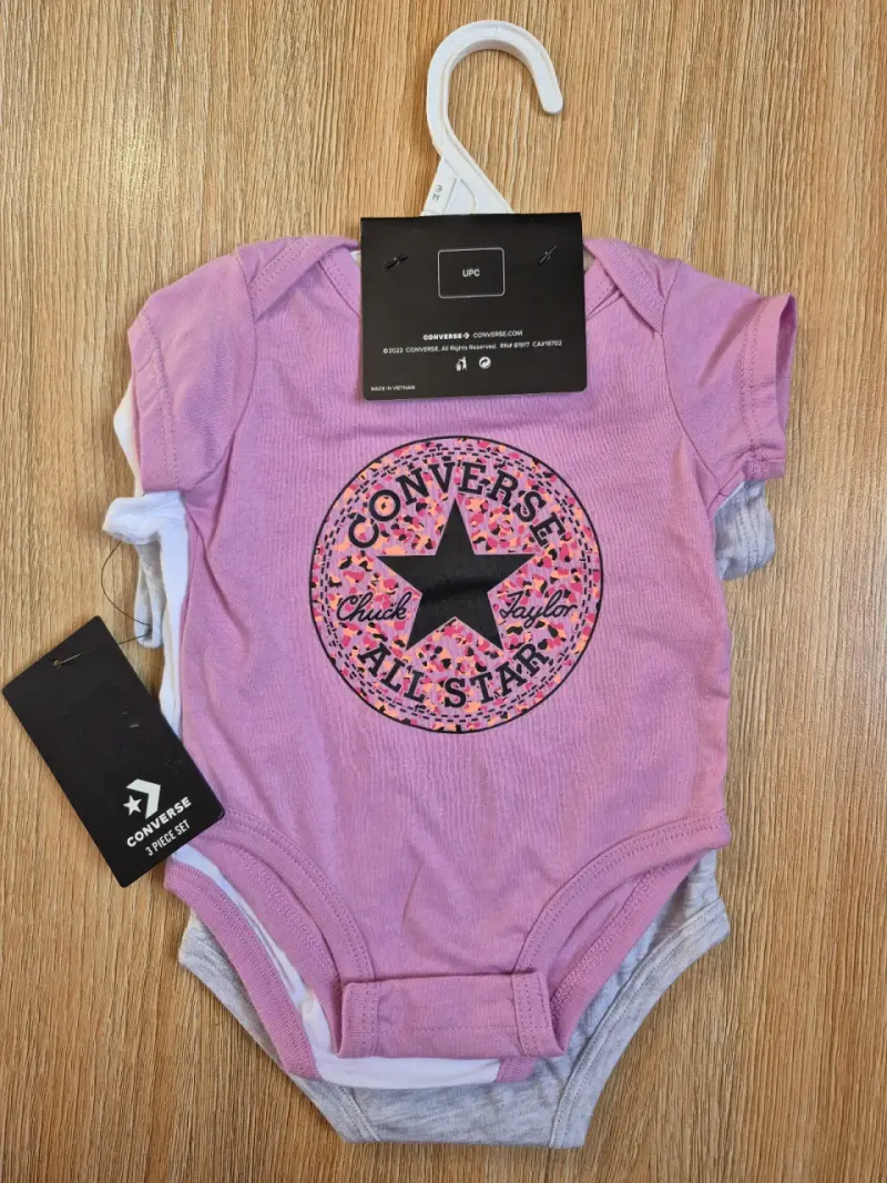 Tripack Bodys Converse - 2