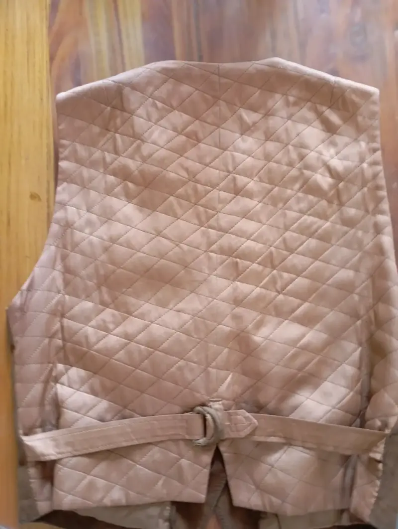 Chaleco de gamuza marrón para mujer - 3