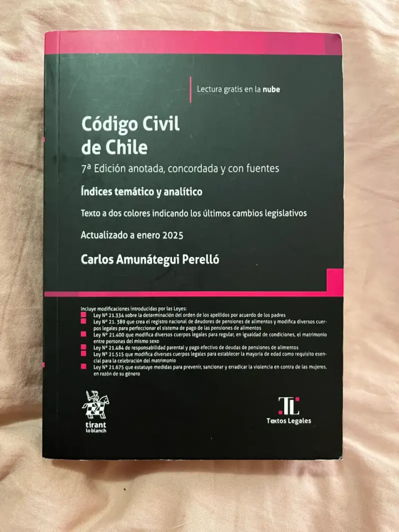 Código Civil de Chile 2025 bolsillo - 1