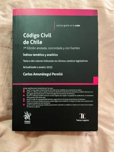 Código Civil de Chile 2025 bolsillo - miniatura 1