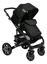 Coche de bebé Peg Perego negro plegable - 2