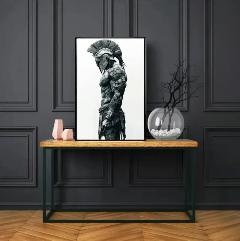 Elegante Cuadro Decorativo Espartano 62 X 42 - 2
