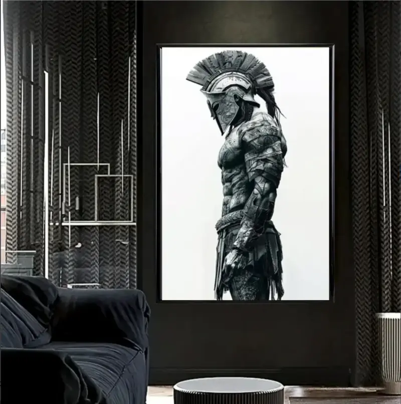 Elegante Cuadro Decorativo Espartano 62 X 42 - 4