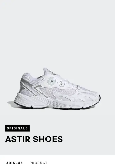 Zapatillas Adidas Astir Blancas - miniatura 1