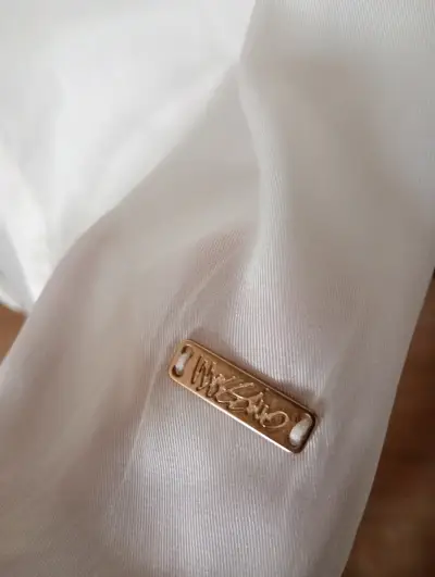 Camisa blanca Massimo Dutti de poliéster - miniatura 3
