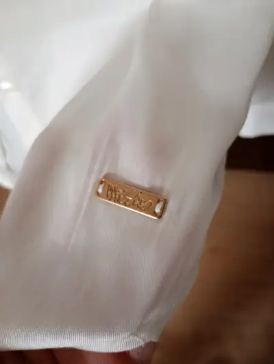 Camisa blanca Massimo Dutti de poliéster - miniatura 4