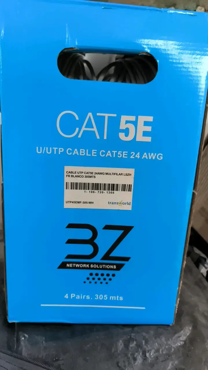 Cable UTP CAT5E por metros blanco - 1