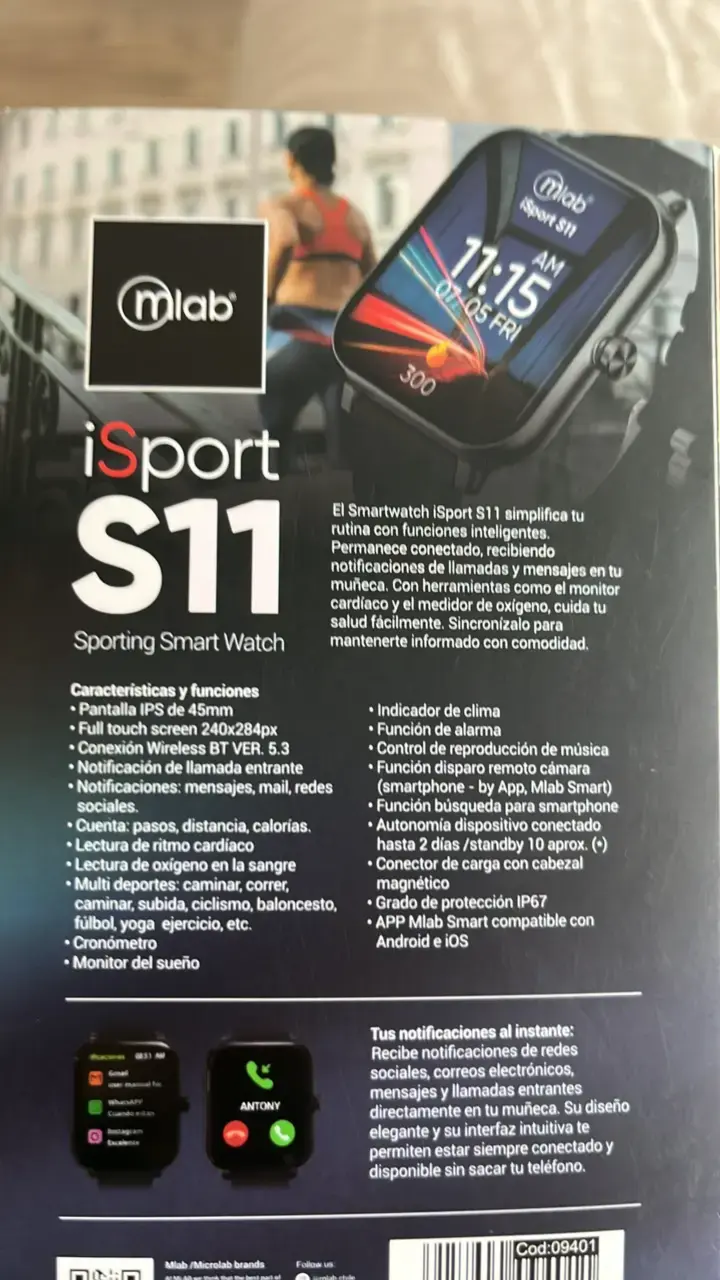 Smartwatch Mlab iSport S11 deportivo - 3