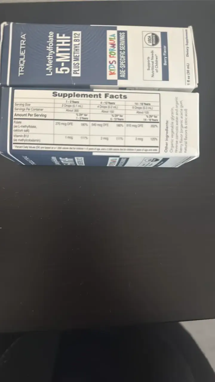 Acido folinico  L-Methylfolate 5-MTHF para niños - 2