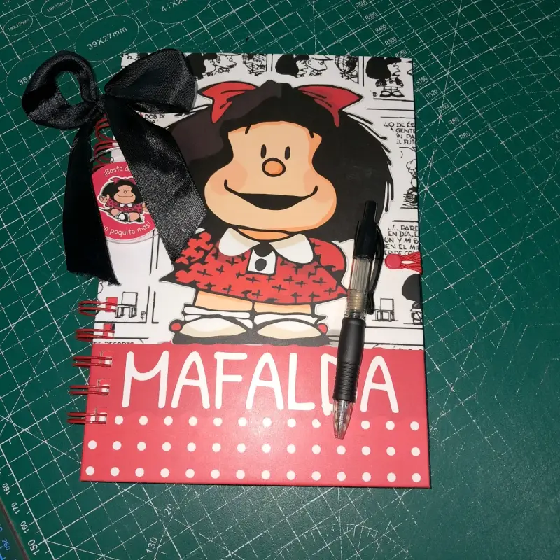 Agenda Mafalda 2026, hoja de notas,planificador