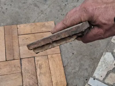 Baldosas de madera reciclada para piso - miniatura 1