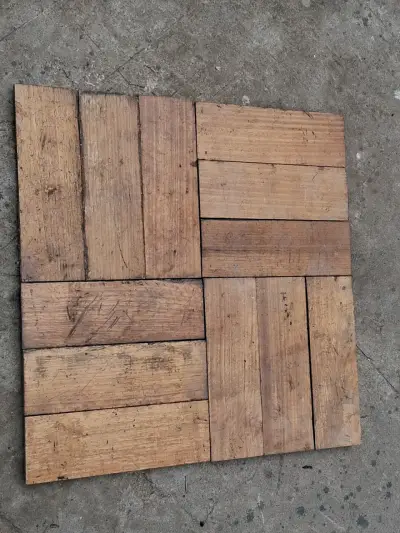 Baldosas de madera reciclada para piso - miniatura 2
