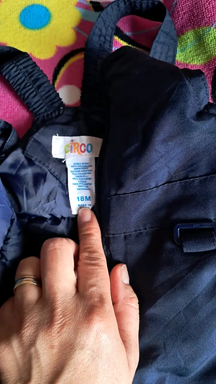 Pantalon de nieve para niño azul marin - 2