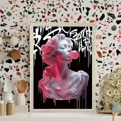 Cuadro Decorativo Venus Rebelde grafiti 75X55 - miniatura 5