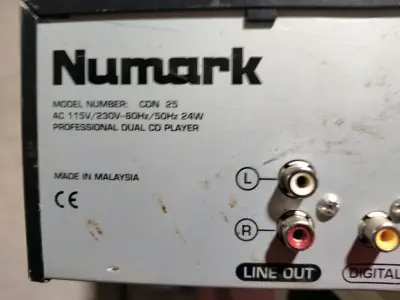 Reproductor dual de CD Numark CDN 25 - miniatura 1