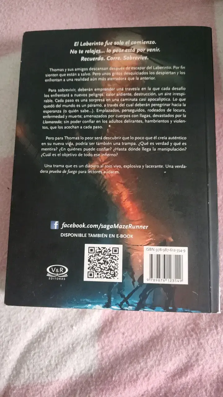 Libro Maze Runner: Prueba de Fuego - 2
