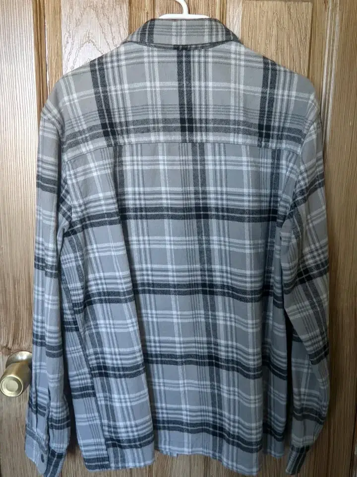 Camisa de franela a cuadros H&M gris S - 3